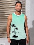 Tropical Aloha Palm Tree Men's Workout Tank Top