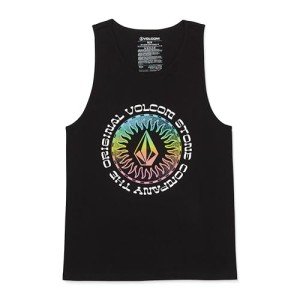 Volcom Men's Black Sleeveless Tank Top - X-Large