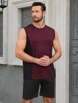 Men's 3-Pack Athletic Tank Tops - Dark Colors