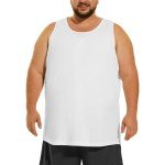 Big & Tall Men's Cotton Tank Tops - White 3XL