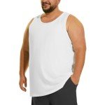 Big & Tall Men's Cotton Tank Tops - White 3XL