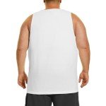 Big & Tall Men's Cotton Tank Tops - White 3XL
