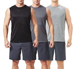 TEX2FIT Men's Quick-Dry Tank Tops - 3 Pack