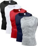 Men's 5 Pack Athletic Compression Tank Tops