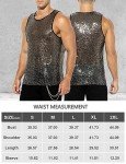 Men's Sparkly Sequin Tank Top for Parties
