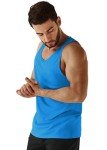 Men's Neon Quick Dry Athletic Tank Top - Sky Blue