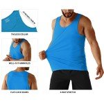 Men's Neon Quick Dry Athletic Tank Top - Sky Blue
