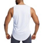 Men's Mesh Sleeveless Workout Tank - White