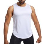 Men's Mesh Sleeveless Workout Tank - White