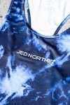 Jed North Men's Abstract Blue Bodybuilding Tank Top