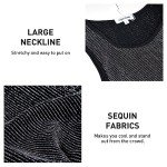 Men's Sparkly Sequin Sleeveless Tank Top - Silver