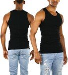 Men's Black Workout Tank Top - Medium