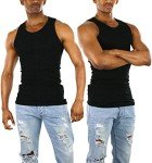 Men's Black Workout Tank Top - Medium