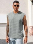 Men's Casual Sleeveless Workout Tank - Light Grey