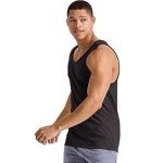 Hanes Men's Lightweight Black Tri-Blend Tank Top