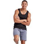 Hanes Men's Lightweight Black Tri-Blend Tank Top