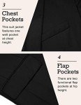 COOFANDY Men's Slim Fit Blazer Jacket - Black