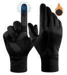 Men's Warm Touchscreen Winter Gloves - Black