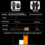 Men's Thermal Merino Wool Touch Screen Winter Gloves