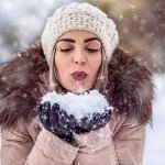 12 Pairs Black Knit Winter Magic Gloves