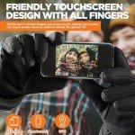 RIVMOUNT Touchscreen Waterproof Winter Gloves for All Activities