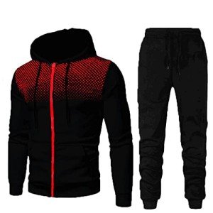 Men's Athletic Track Suit Set with Coat & Pants