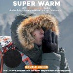 Men's Thermal Merino Wool Touch Screen Winter Gloves