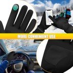 Men's Waterproof Winter Gloves with Touchscreen Feature