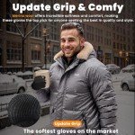 Men's Thermal Merino Wool Touch Screen Winter Gloves