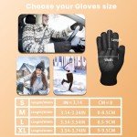 Men's Thermal Merino Wool Touch Screen Winter Gloves