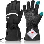 Men's Waterproof Winter Gloves with 3M Thinsulate