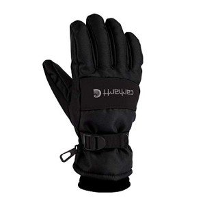 Carhartt Men’s Waterproof Insulated Gloves - Black, Large