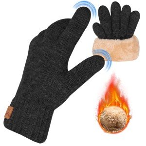 Men's Thermal Touchscreen Gloves - Fleece Lined