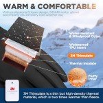 SIMARI Waterproof Touchscreen Winter Gloves for Men