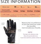 Warm Windproof Leather Touchscreen Winter Gloves for Men