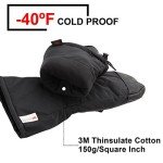 Insulated Ski Mittens for Men and Women