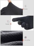 Men's Touchscreen Merino Wool Winter Gloves - Black