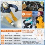 SIMARI Waterproof Touchscreen Winter Gloves for Men