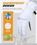 Men’s Waterproof Thermal Touchscreen Ski Gloves
