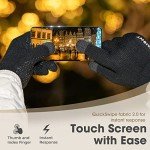 Men's Thermal Wool Knit Gloves with Fleece Lining