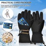 Men's Thermal Waterproof Ski Gloves with Touchscreen