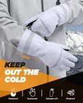 Men’s Waterproof Thermal Touchscreen Ski Gloves