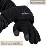Men's Thermal Wool Knit Gloves with Fleece Lining