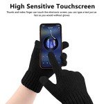 Men's Knitted Winter Gloves with Touchscreen Capability