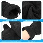 OZERO Thinsulate Fingerless Winter Mittens for Men