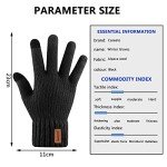 Men's Knitted Winter Gloves with Touchscreen Capability