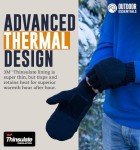 Men's Fingerless Winter Gloves with Flip Top Mittens