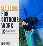 Men's Fingerless Winter Gloves with Flip Top Mittens