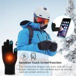 Men's Winter Beanie, Scarf, and Touchscreen Gloves