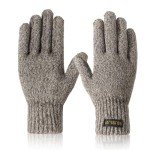 Men's Warm Wool Fleece Knit Winter Gloves